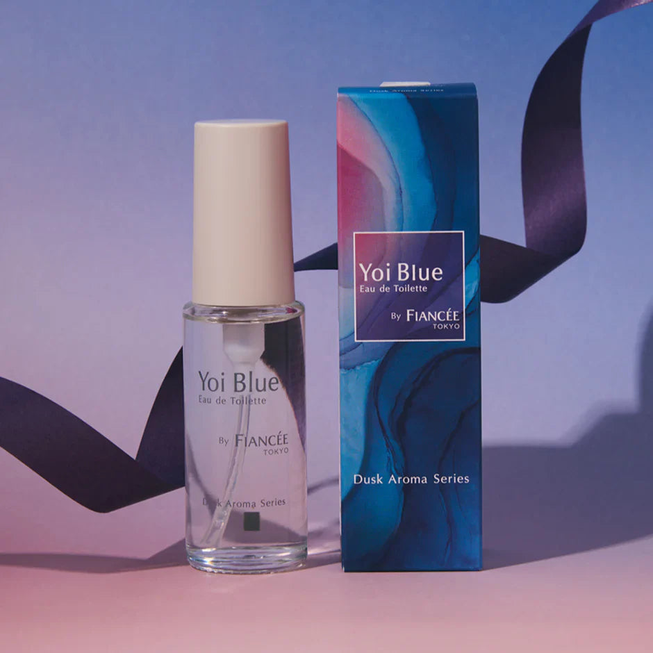 "DEBUT" Introducing the new FIANCEE "Yoi Blue" Eau de Toilette, a nostalgic scent of oolong tea and fig.