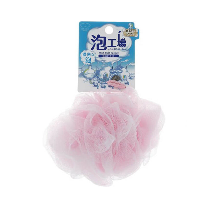 MARNA Foam Factory Mesh Bath Sponge - Pink