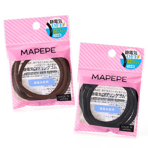 MAPEPE Static Electricity OFF Ring Hair Tie 3Pcs
