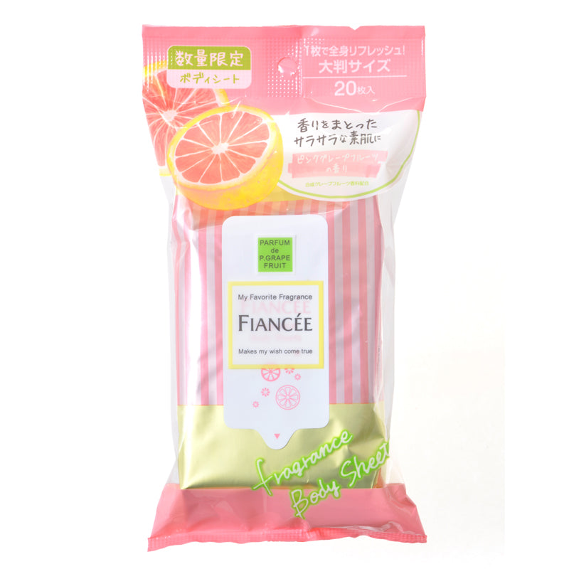 FIANCEE Fragrance Body Sheets Pink Grape Fruits