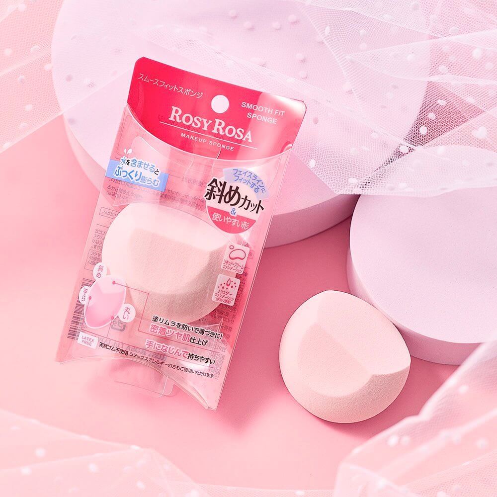 ROSY ROSA Gravityless flying saucer powder puff  X Smooth Fit Sponge