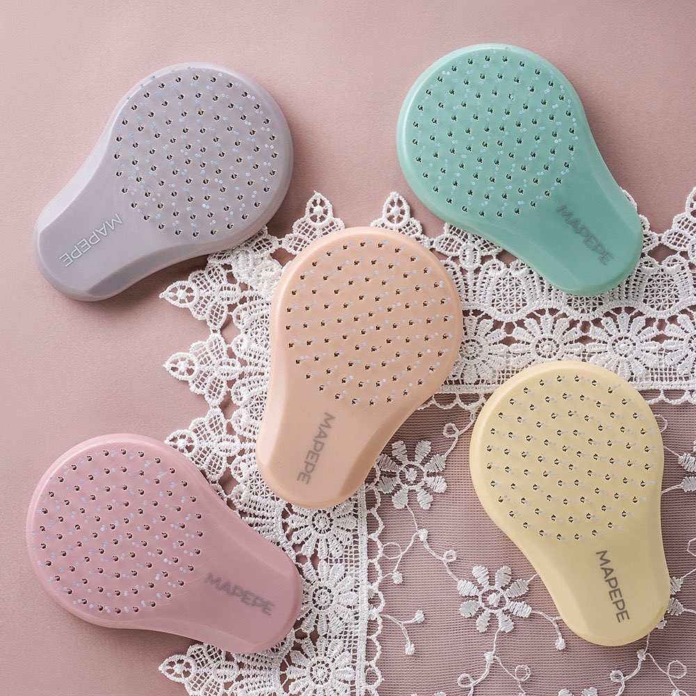 New colors now available for the palm-sized, easy-to-hold hair brush "Detangling Brush [Pocket Size]"