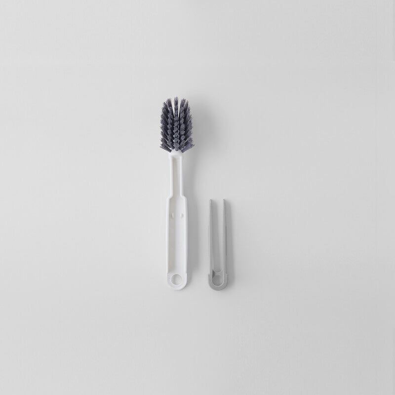 MARNA Grout Cleaning Brush with Tweezers - White