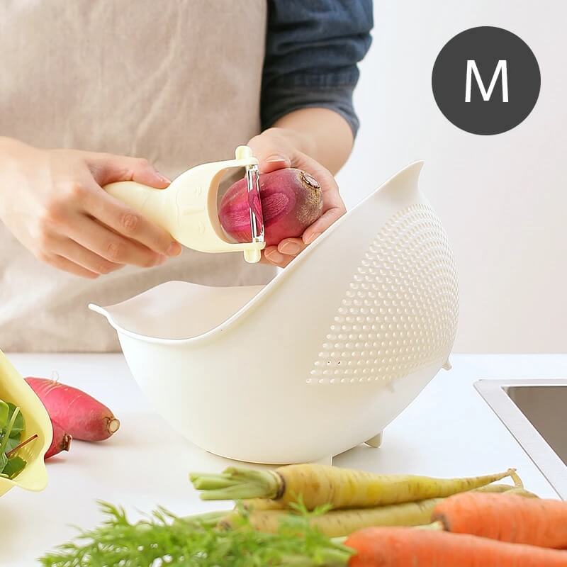 MARNA Bird Bowl Strainer Medium - White