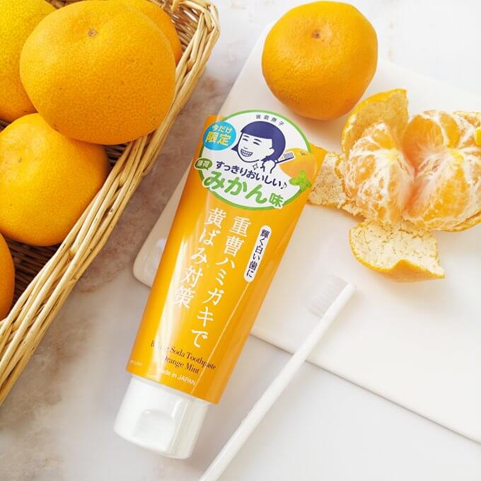 HAMIGAKI NADESHIKO Baking Soda Toothpaste -Orange Mint 140g