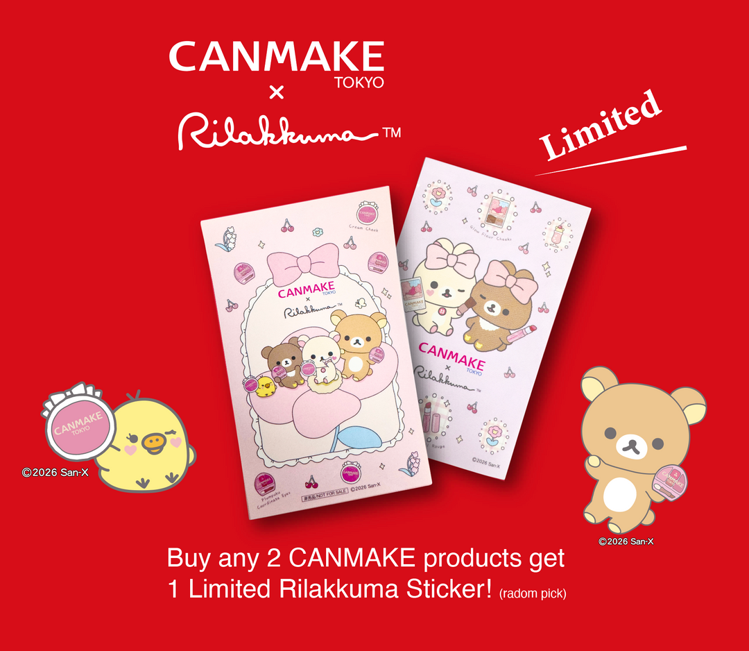 Buy 2 CANMAKE Get 1 Random Rilakkuma Sticker!