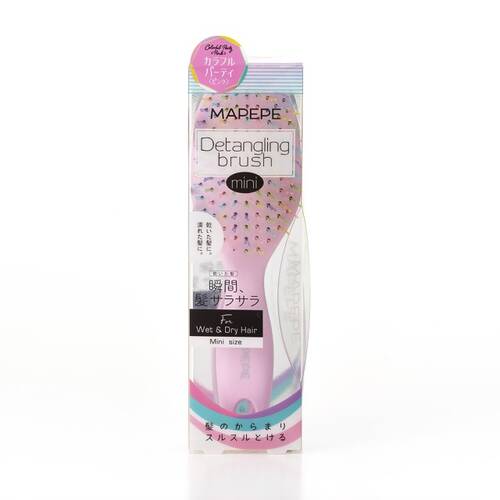 ◇[Limited Edition] Mapepe Detangling Brush Mini Colorful Party (Pink)◆