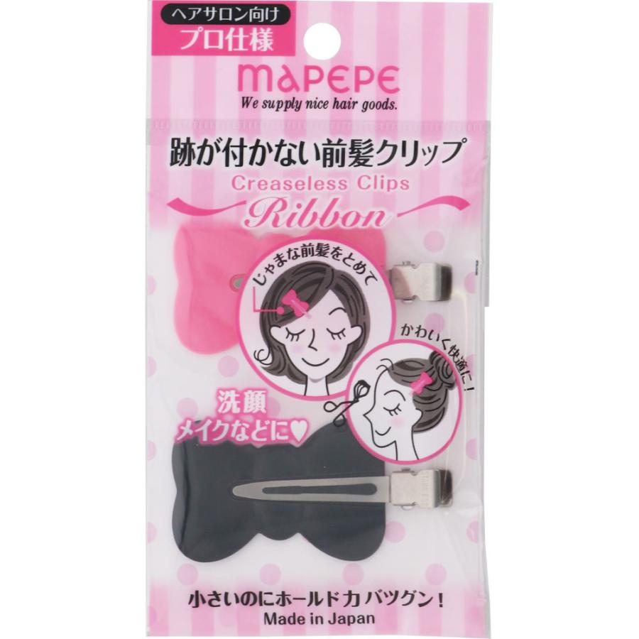 MAPEPE NO-CREASE CLIP RIBBON PK&BK