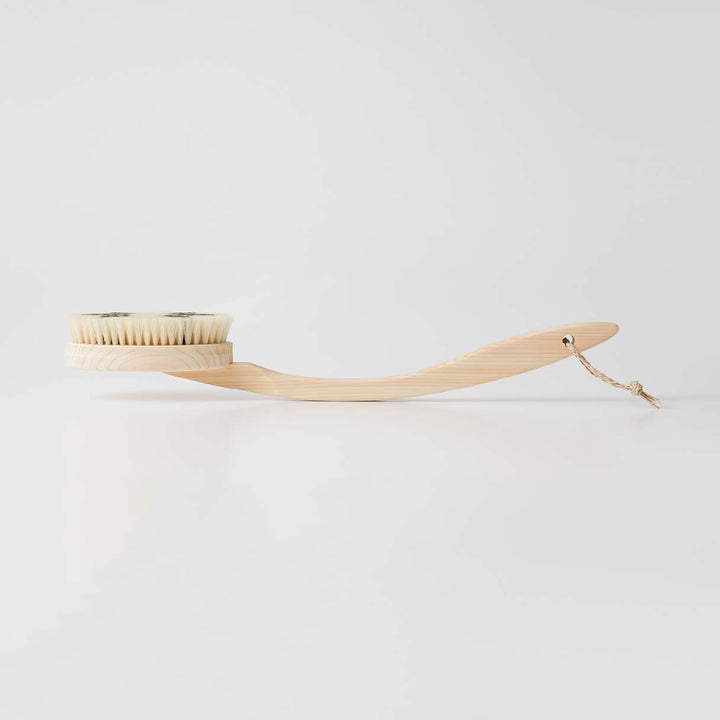 MARNA Body Brush with Curved Handle (Pig hair)