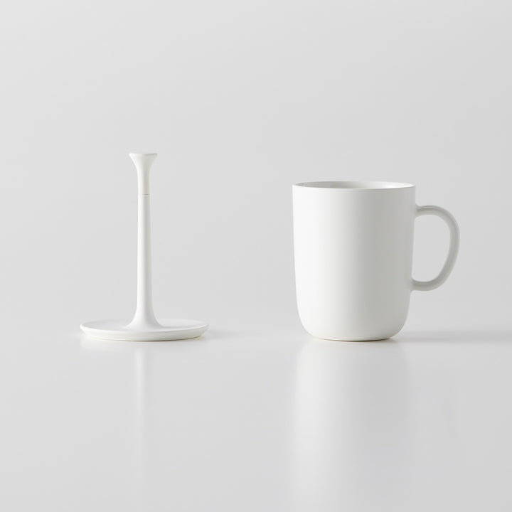 MARNA Bathroom Cup + Stand - White