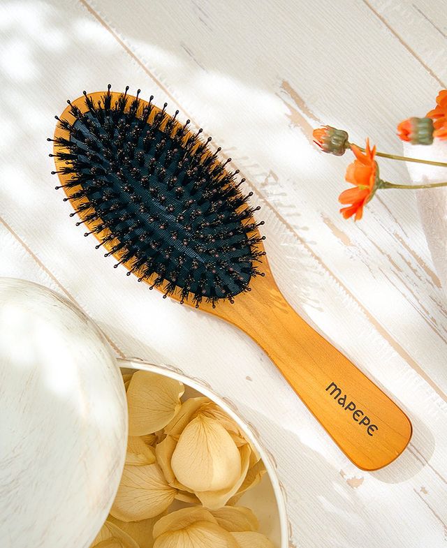 Mapepe Mixed Brush With Glossy Natural Bristles