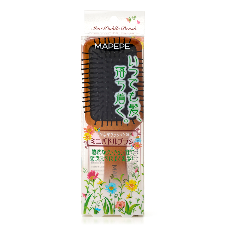 Mapepe Mini Paddle Brush With Fluffy Cushion