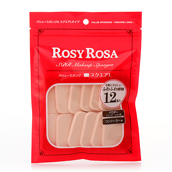 ROSY ROSA Value Sponge Square L 12P