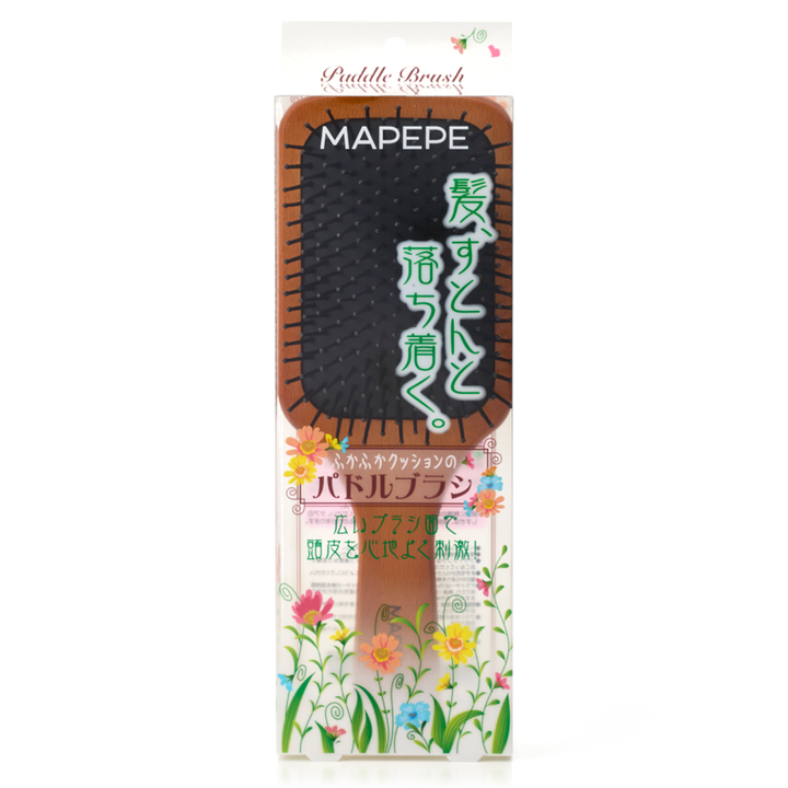 Mapepe Paddle Brush With Fluffy Cushion