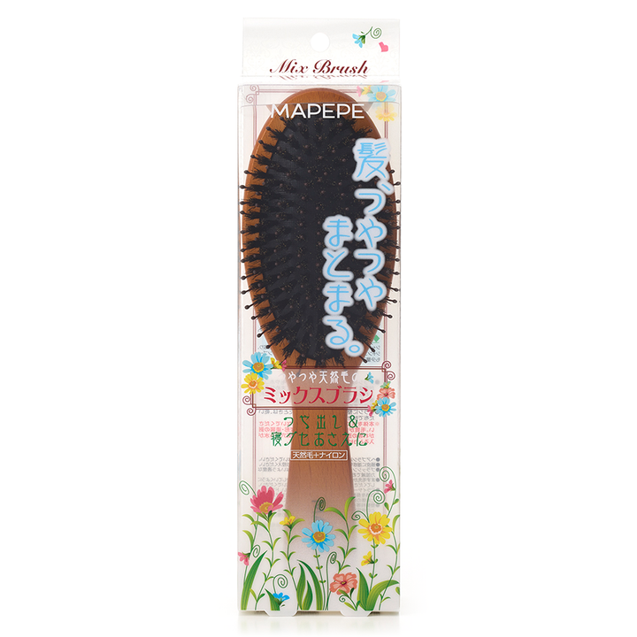 Mapepe Mixed Brush With Glossy Natural Bristles