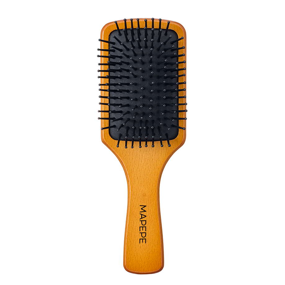 Mapepe Mini Paddle Brush With Fluffy Cushion