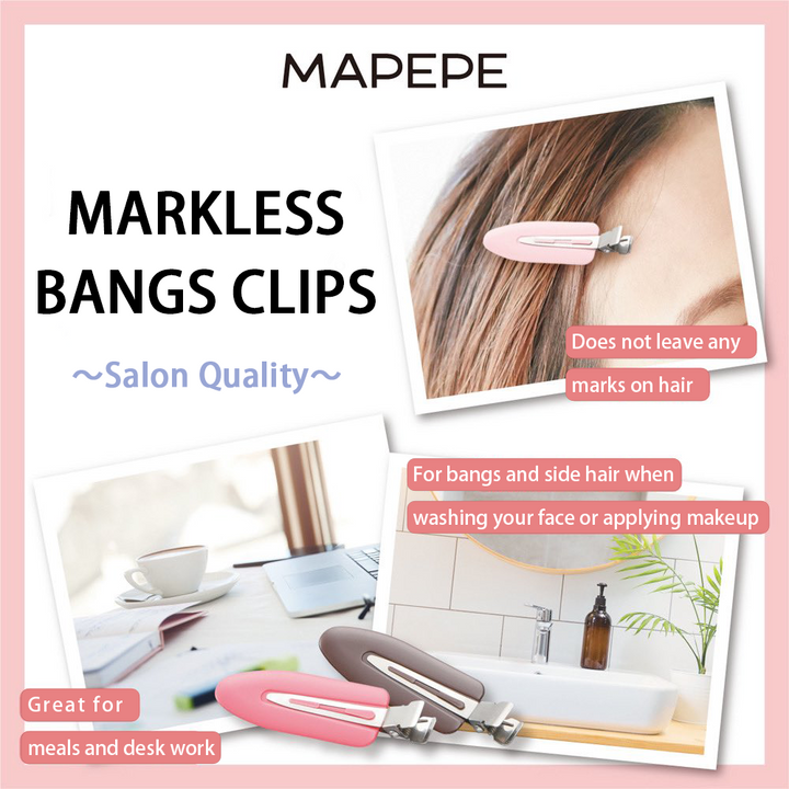 MAPEPE Markless Bangs Clips 3 Pcs