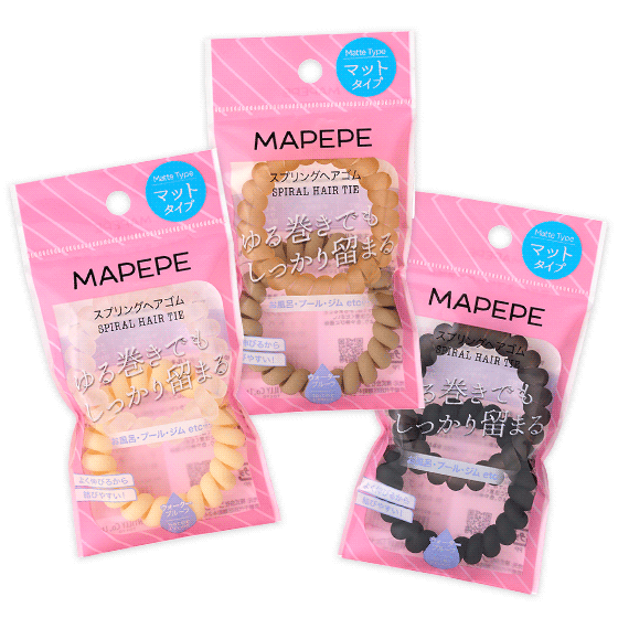 Mapepe Spring Elastic Hair Tie 2Pcs