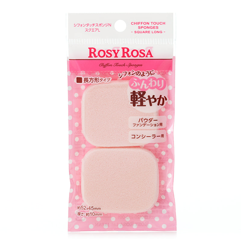 ROSY ROSA Chiffon Touch Sponge N Square Long(2p)